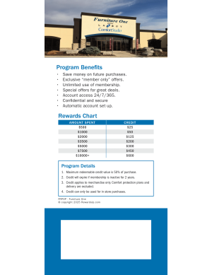 Furniture 1 Rewards Chart